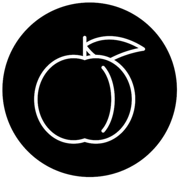 Styl ikony wektorowego projektu Nectarine Nest