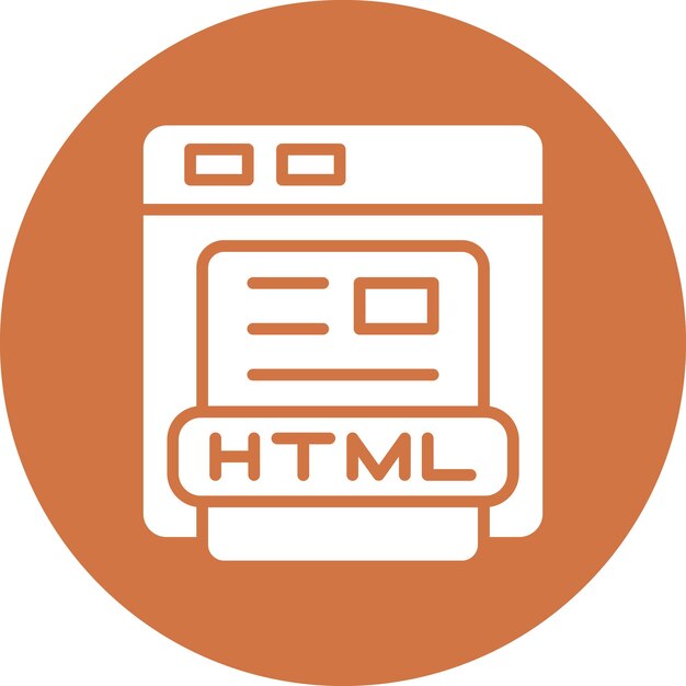 Styl ikony wektorowej w języku HTML