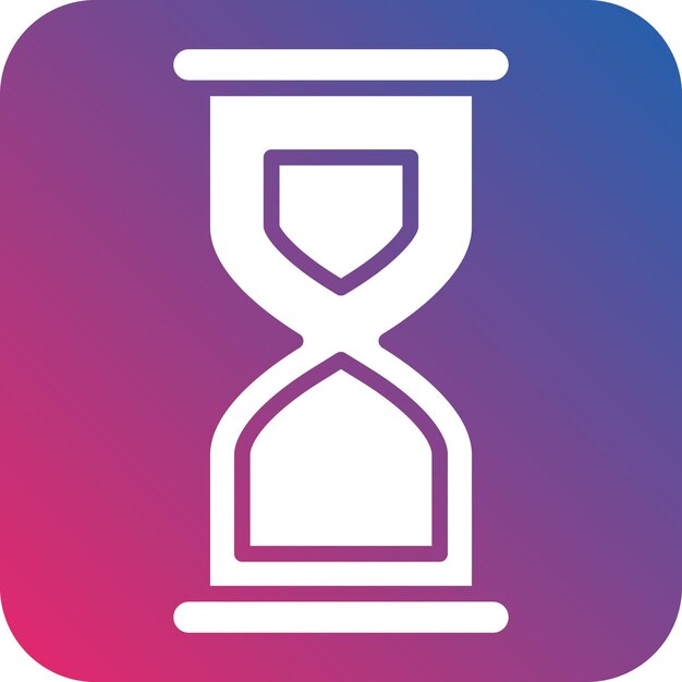 Styl ikony zegara piaskowego projektowania wektorowego