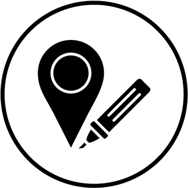Styl ikony znacznika wektorowego