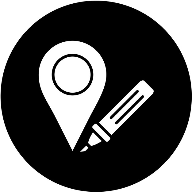 Styl ikony znacznika wektorowego