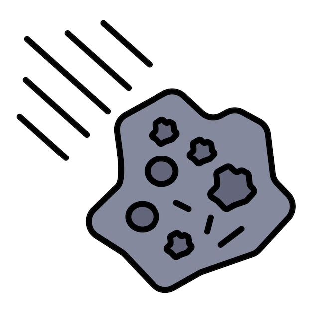 Plik wektorowy styl ilustracji wektorowej asteroidy