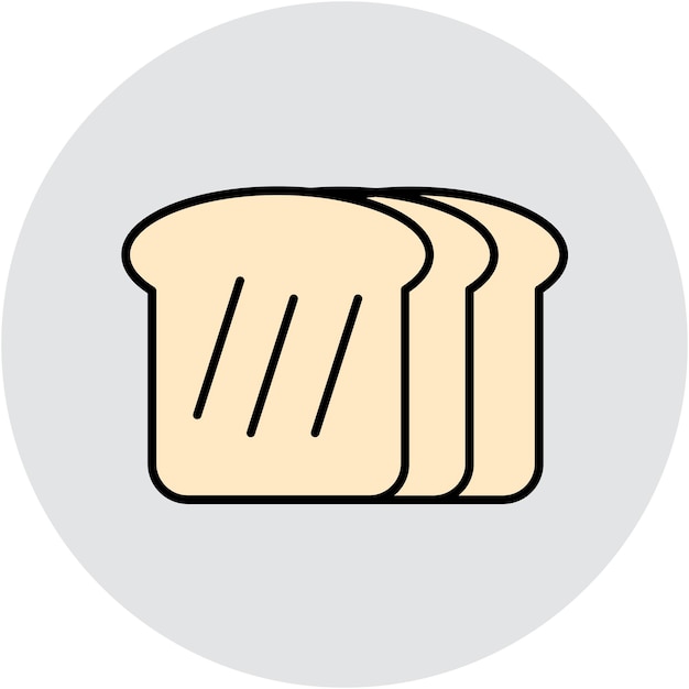 Plik wektorowy styl ilustracji wektorowej chleba