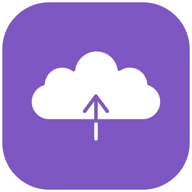 Styl ilustracji wektorowej Cloud Upload