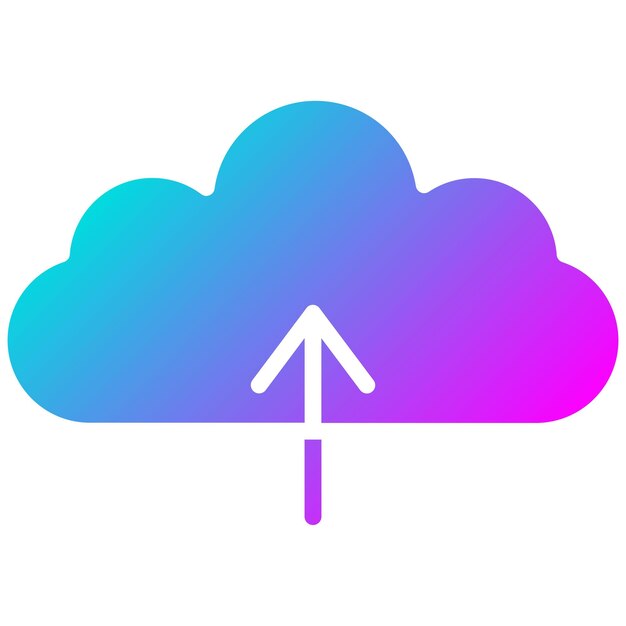 Styl ilustracji wektorowej Cloud Upload