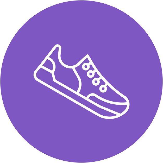 Styl ilustracji wektorowej dla butów do ćwiczeń
