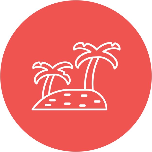 Styl ilustracji wektorowej drzewa w Dubaju