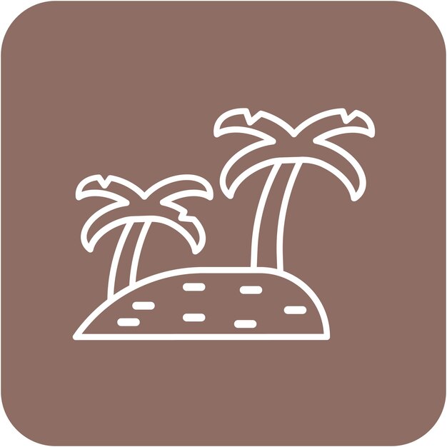 Styl ilustracji wektorowej drzewa w Dubaju