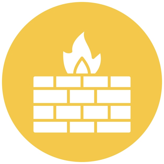 Styl ilustracji wektorowej firewalla