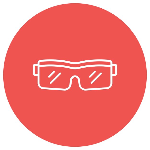 Styl ilustracji wektorowej Goggles
