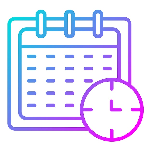 Styl ilustracji wektorowej Plan Time