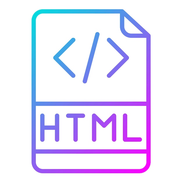 Styl ilustracji wektorowej pliku HTML