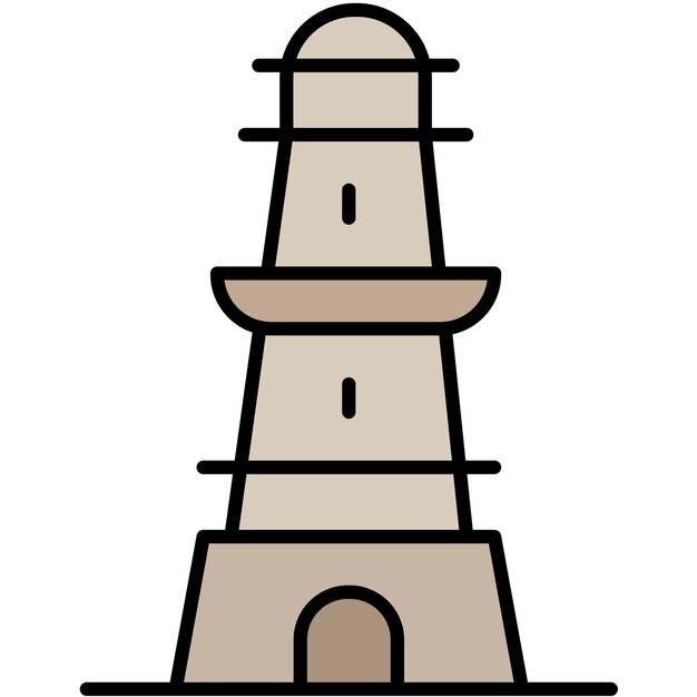 Plik wektorowy styl ilustracji wektorowej pomnika nowej zelandii