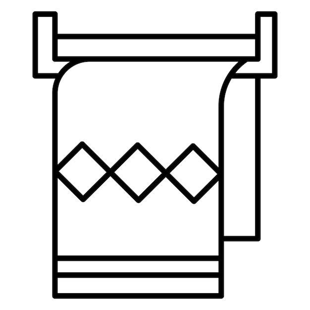 Styl ilustracji wektorowej ręcznika