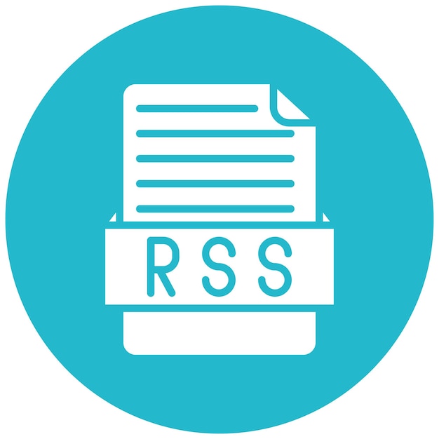 Styl ilustracji wektorowej RSS