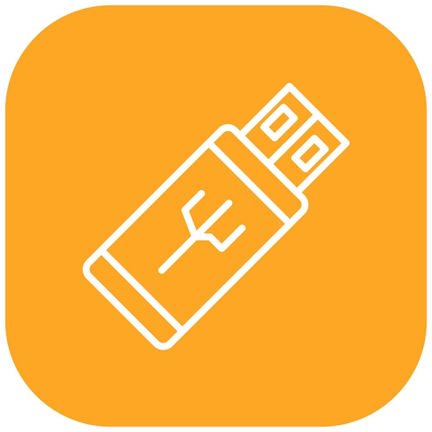 Styl ilustracji wektorowej USB