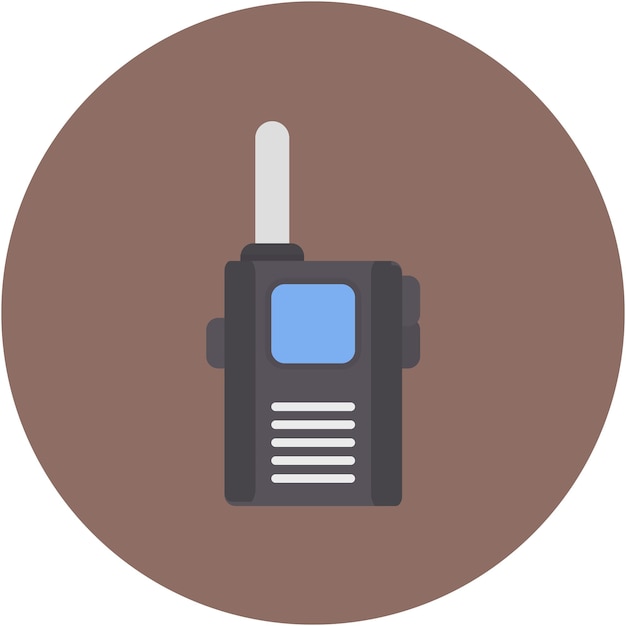 Styl Ilustracji Wektorowej Walkie Talkie