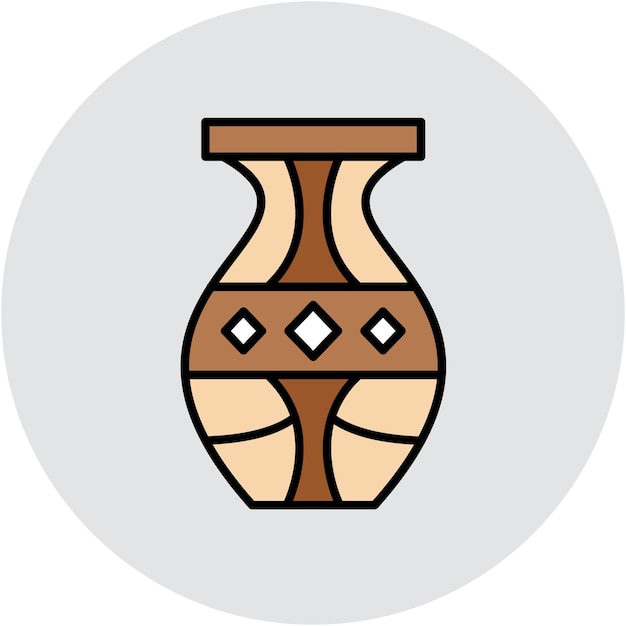 Styl ilustracji wektorowej wazy