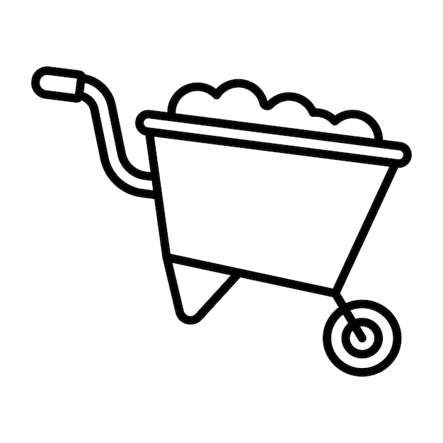Styl ilustracji wektorowej wózków