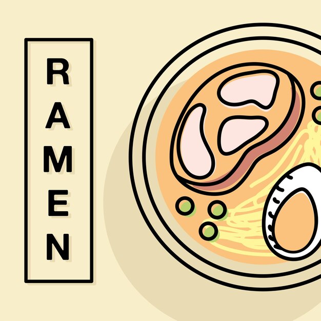 Styl Linii żywności Ramen