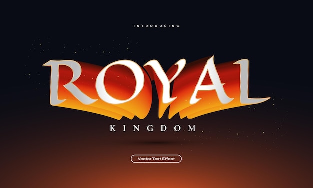 Styl Tekstu Royal Kingdom Z Efektem 3d