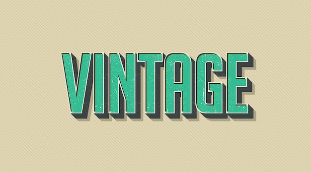 Styl tekstu w stylu vintage i retro