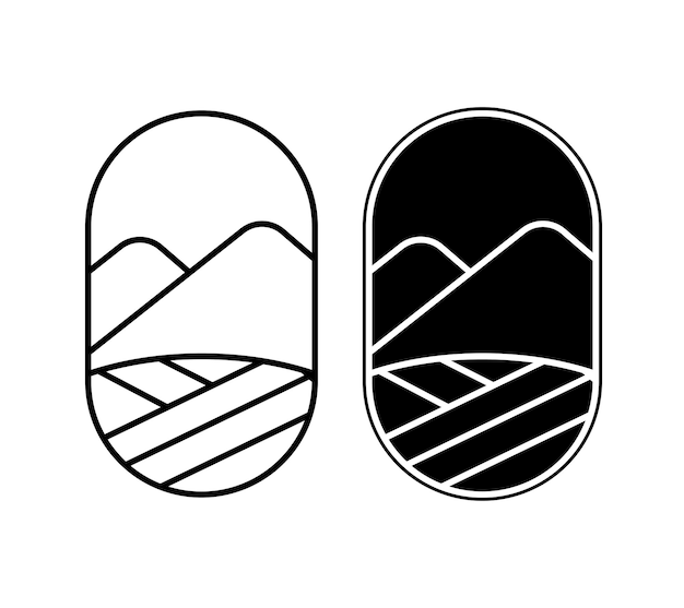 Styl wektorowy kształtu logo
