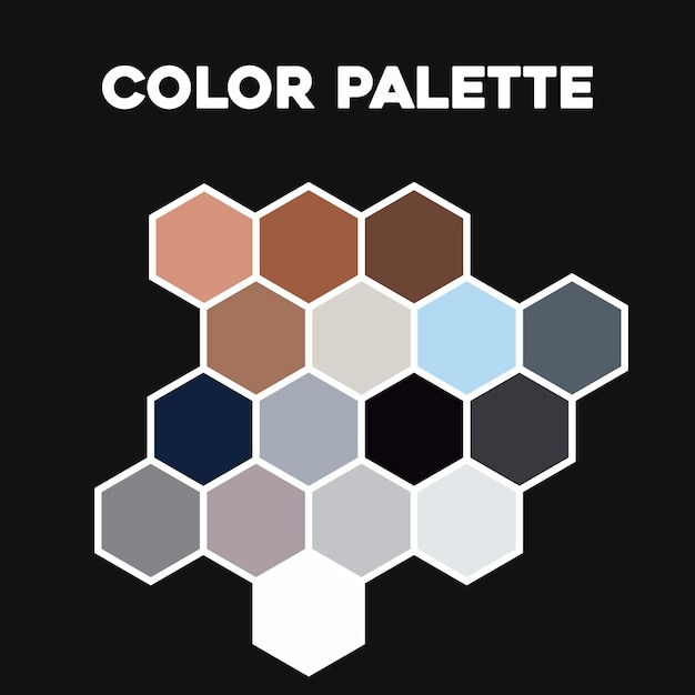 Stylowa Paleta Kombinacji Kolorów 2023. Ilustracja Wektorowa