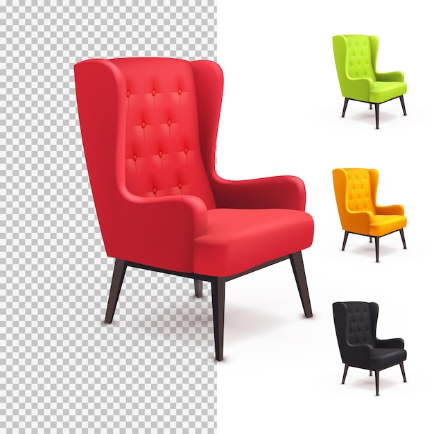 Stylowe krzesła Wingback