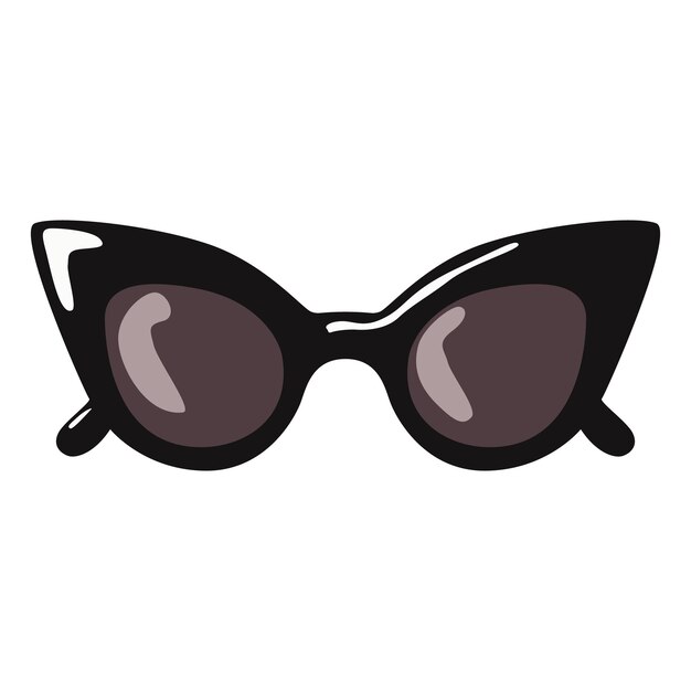 Stylowe okulary przeciwsłoneczne Clip Art dla projektów mody i projektowania