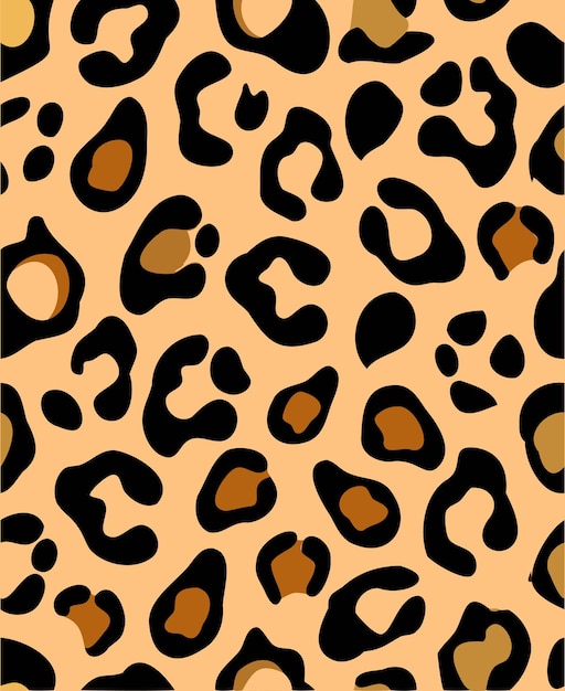 Stylowy Leopard Print Pattern Ilustracja wektorowa Animal Print Design