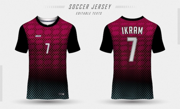 Sublimacja Jersey czarna przez Ikram Raza