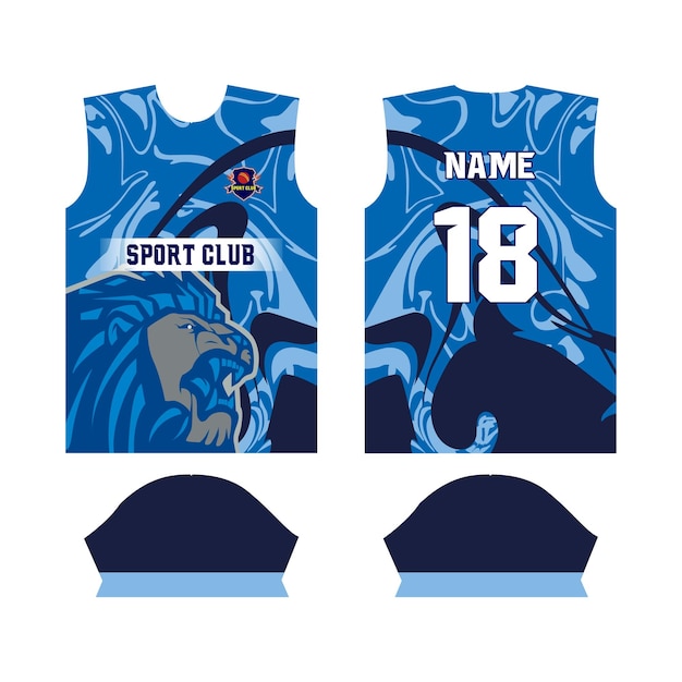 Plik wektorowy sublimation jersey design sport jersey design