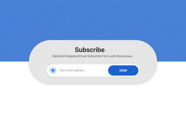Subskrybuj e-mail, szablon wektorowy biuletynu online ze skrzynką pocztową i wyskakującą płaską konstrukcją
