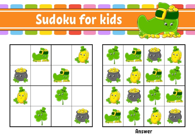 Sudoku Dla Dzieci Arkusz Edukacyjny