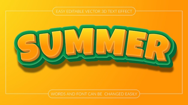 Summer 3d Projekt efektów tekstowych