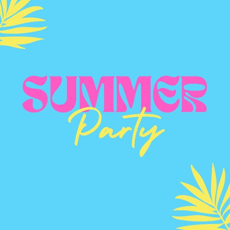 Wektor summer party zaproszenie wzór