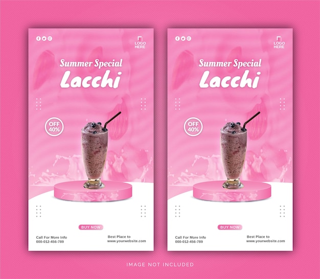 Summer Special Lacchi Edytowalna Koncepcja Historii Na Instagramie Szablon Postu W Mediach Społecznościowych