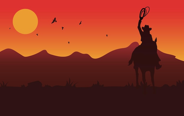 Sunset Cowboy