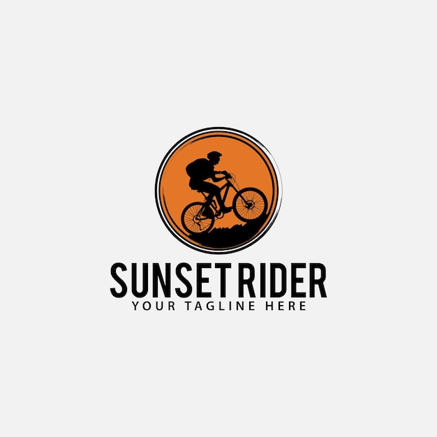 Sunset Rider Logo Wzory Szablon Wektor