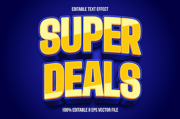 Super Deals Edytowalny efekt tekstu 3d Emboss Gradient Style