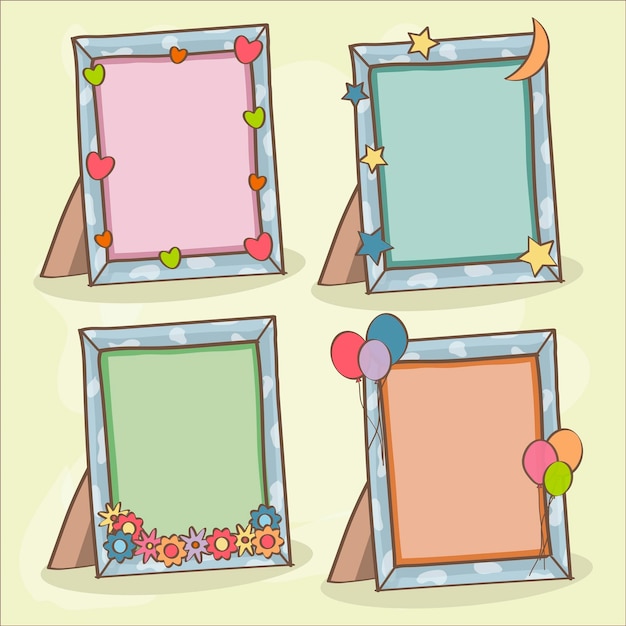 Super urocza ramka na zdjęcia do wykorzystania w cyfrowym scrapbookingu lub fotomontażach