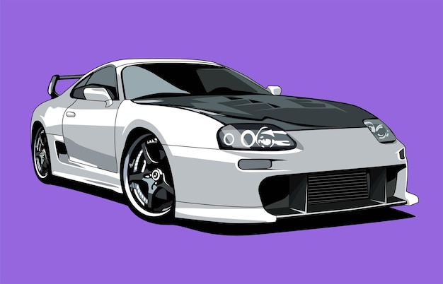 Supra Projekt Wektor Ilustracja Samochodu