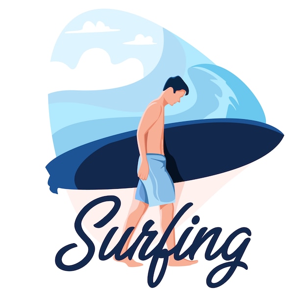 Surfing Man