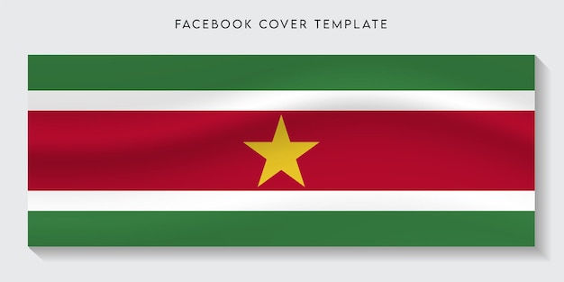 Surinam flaga kraju facebook okładka w tle