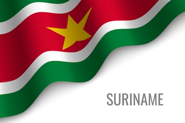 Surinam Macha Flagą