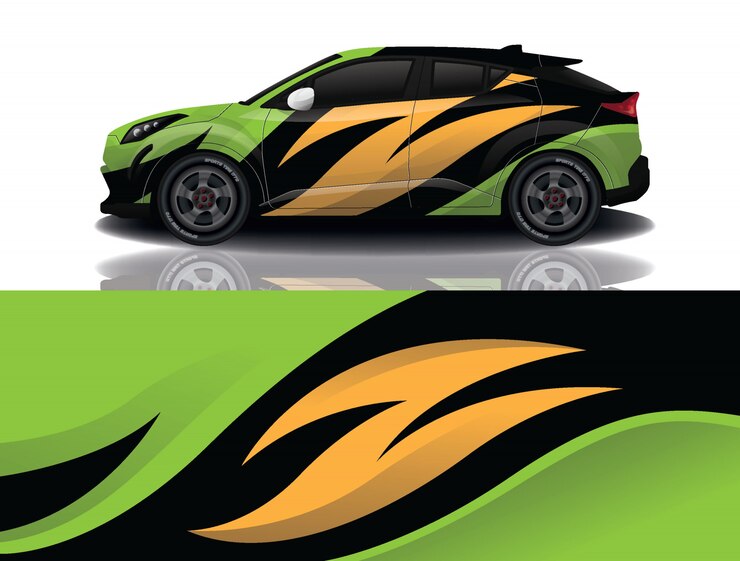 Wektor suv samochód naklejek ilustracji