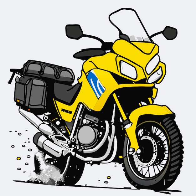 Suzuki Vstrom 1000: Tajfun, Ciężki Deszcz, Ilustracja Wektorowa