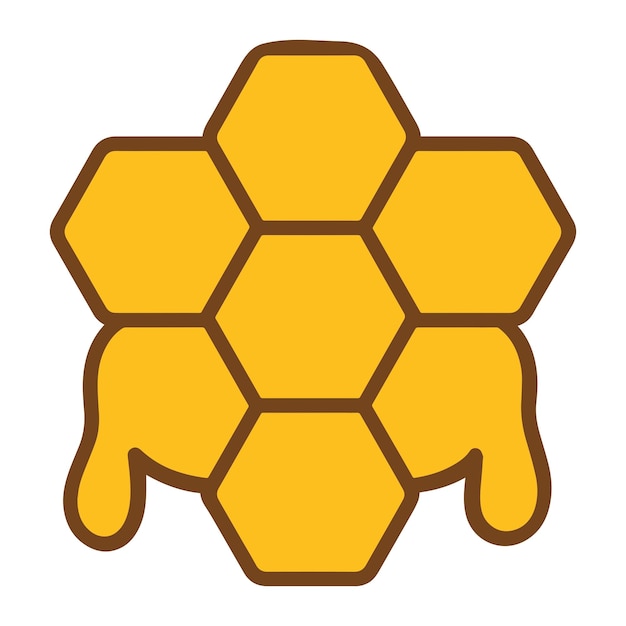 Sweet honeycomb outline clipart honeycomb pattern Design honeycomb block Wektorowy rysunek