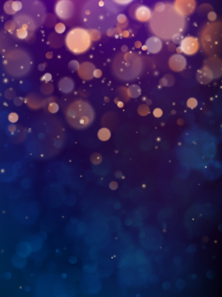 Wektor świąteczny elegancki streszczenie ciemno fioletowe tło z koła bokeh.